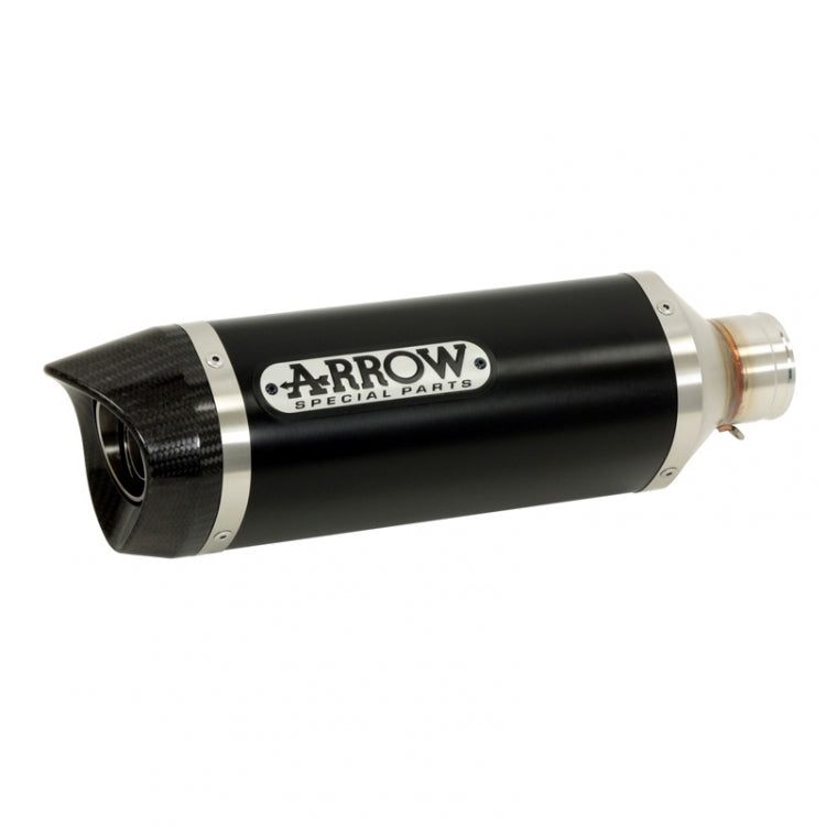 Arrow 72618AKN Race-Tech Dark Aluminium Slip-On Muffler w/Carbon End Cap for KTM 690 Enduro/Motard/690 SMC/SMC R 09-16