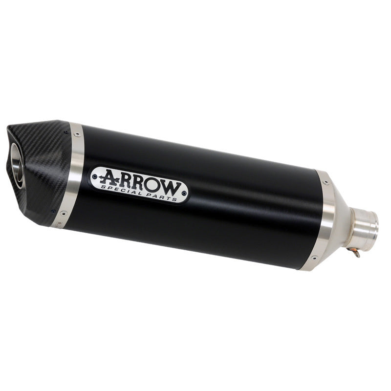 Arrow 72624AKN Race-Tech Dark Aluminium Slip-On Muffler w/Carbon End Cap for KTM 690 Enduro R/690 SMC R 19-24/Gas Gas ES 700 22-24