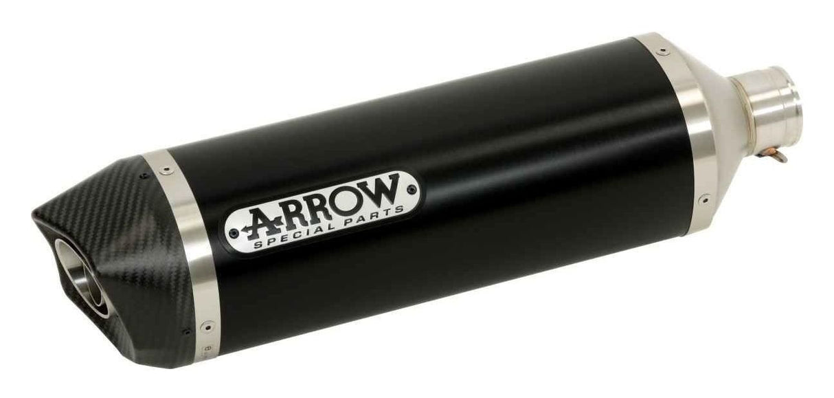 Arrow 72626AKN Indy Race Dark Aluminium Slip-On Muffler w/Carbon End Cap for Yamaha Tenere 700 19-20