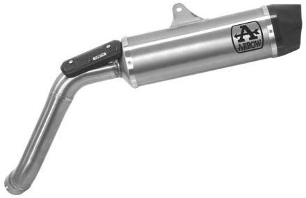 Arrow 72632AK Indy-Race Aluminium Slip-On Muffler w/Carbon End Cap for Moto Guzzi V85 TT 19-23