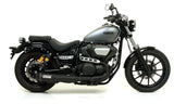 Arrow 74502RB Rebel Dark Nichrom Slip-On Muffler w/Carbon End Cap w/db-Killer for Yamaha XV 950 R 14-16