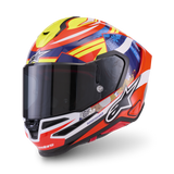 Alpinestars S-R7 Taiyo Furusato Limited Edition Red/White/Blue/Fluro Yellow Helmet