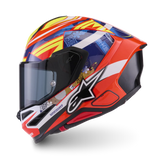 Alpinestars S-R7 Taiyo Furusato Limited Edition Red/White/Blue/Fluro Yellow Helmet