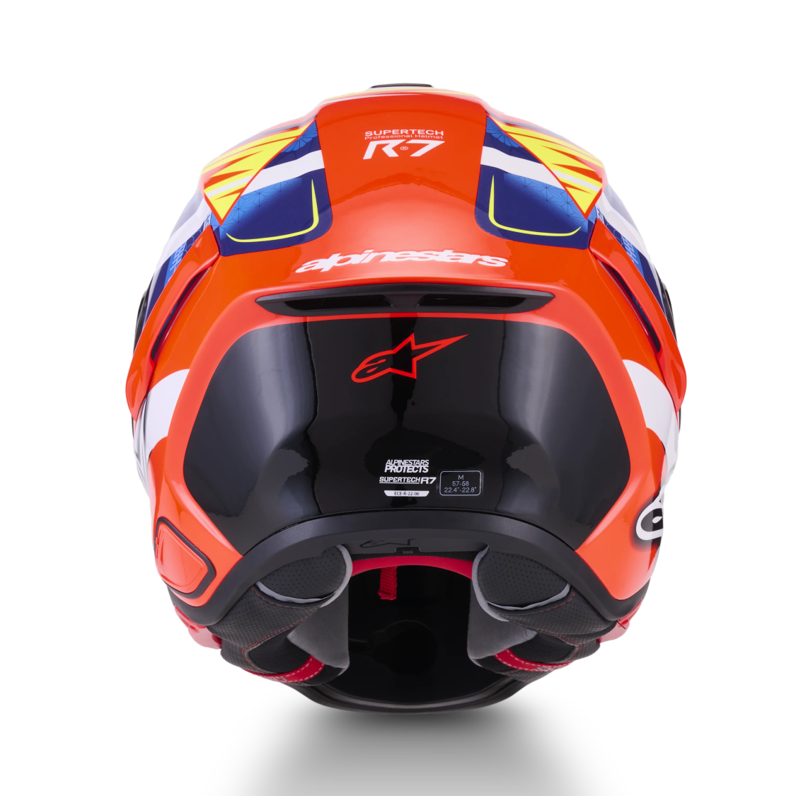 Alpinestars S-R7 Taiyo Furusato Limited Edition Red/White/Blue/Fluro Yellow Helmet