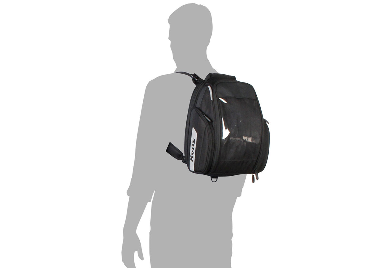 Shad SL20F 16-20L Expandable Tank Bag w/Straps Fastener