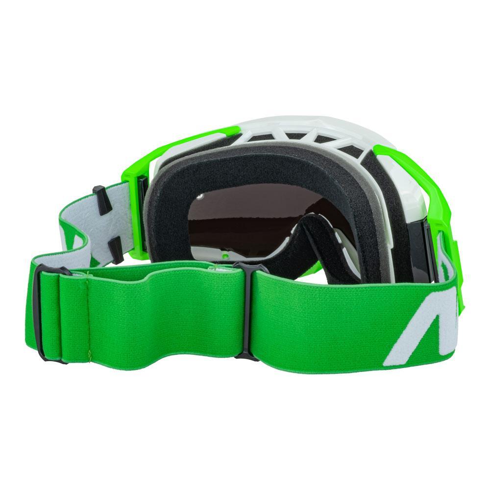 Nitro NV-150 MX Goggle White/Green w/Green Lens