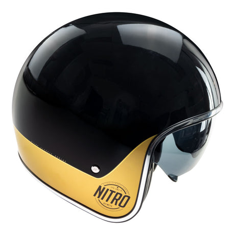 Nitro X582 Tribute Black/Gold Helmet - EasyR