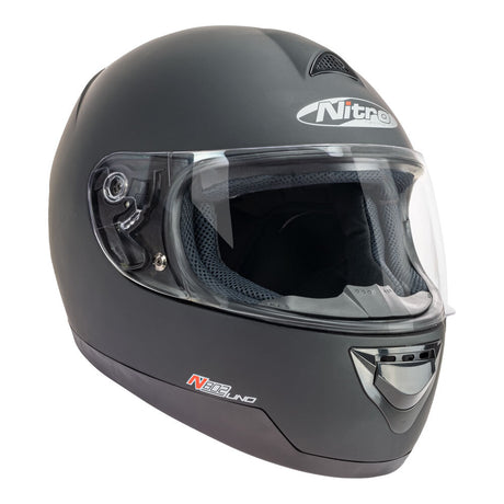 Nitro N802 Satin Black Helmet - EasyR