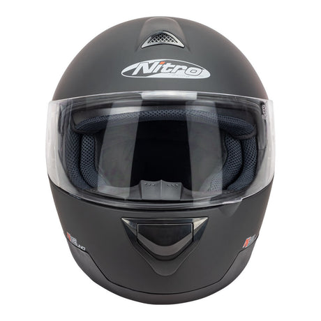 Nitro N802 Satin Black Helmet - EasyR