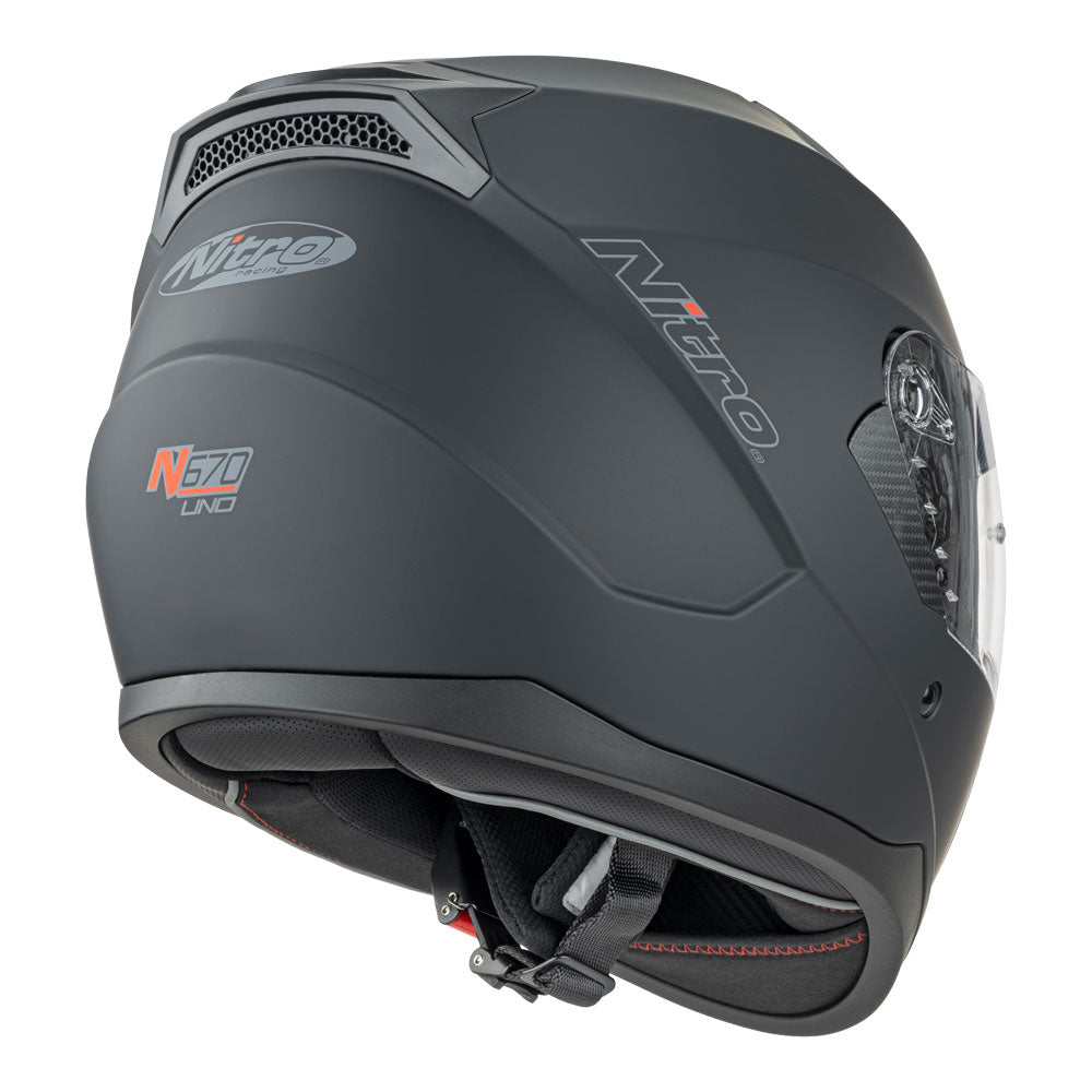 Nitro N670 Satin Black Helmet