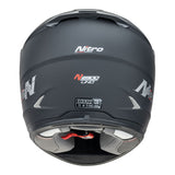 Nitro N2300 Satin Black Youth Helmet