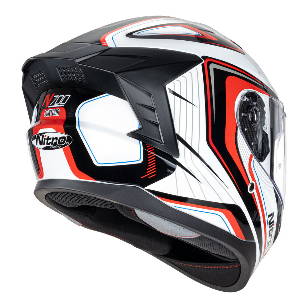 Nitro N700 Red/White Helmet