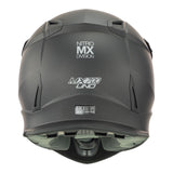 Nitro MX700 Satin Black Helmet - EasyR