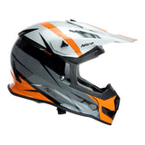 Nitro MX700 Recoil Grey/Black/Orange Helmet - EasyR