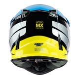 Nitro MX700 Recoil Black/Light Blue/Silver/Fluro Yellow Helmet - EasyR