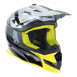 Nitro MX700 Recoil Gunmetal/Black/Silver/Fluro Yellow Helmet - EasyR