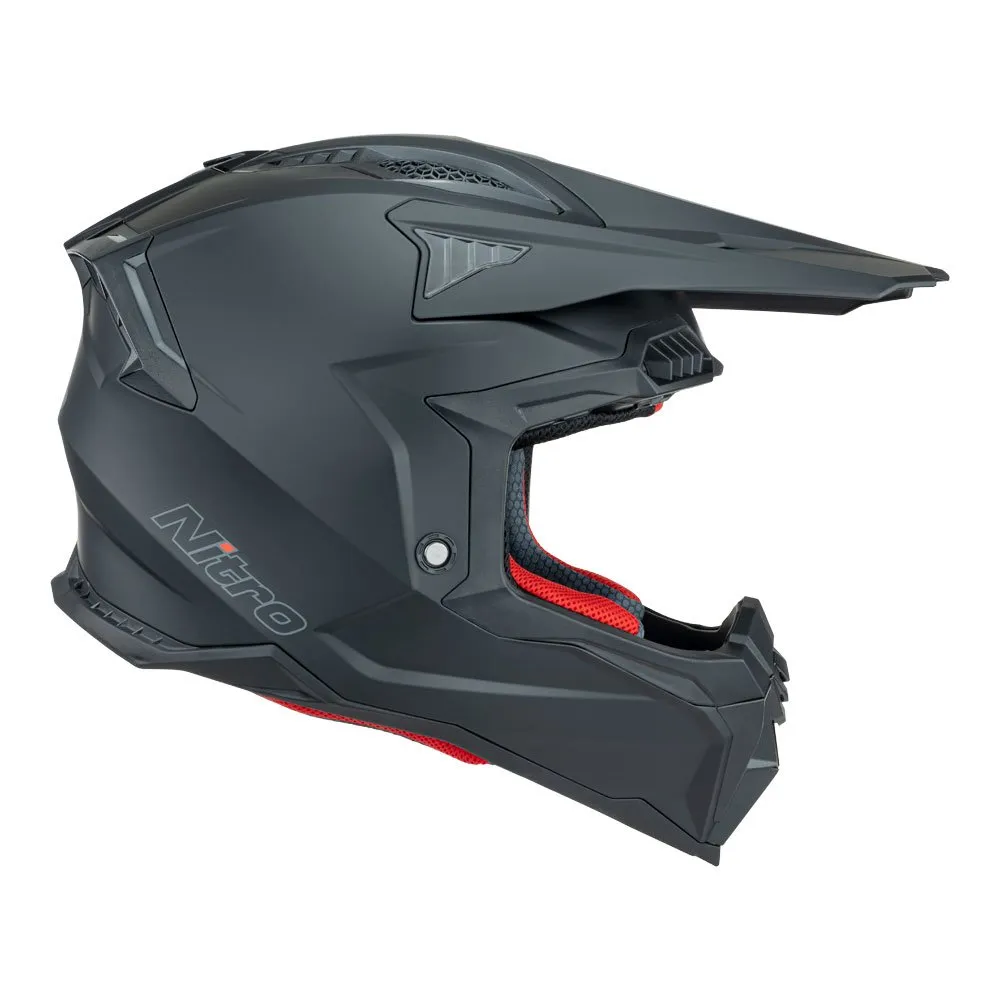 Nitro MX710 Satin Black Helmet