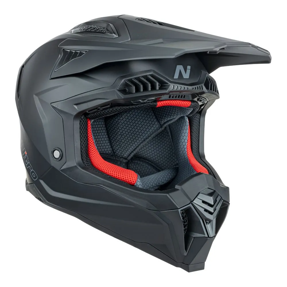 Nitro MX710 Satin Black Helmet