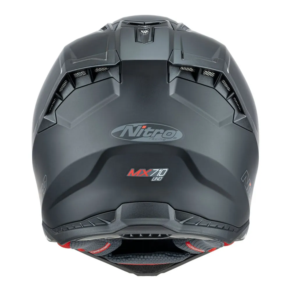 Nitro MX710 Satin Black Helmet