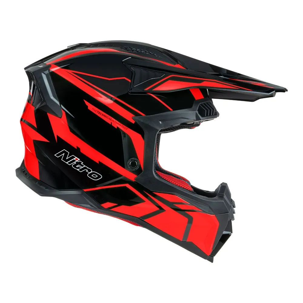 Nitro MX710 Shard II Red/Black Helmet