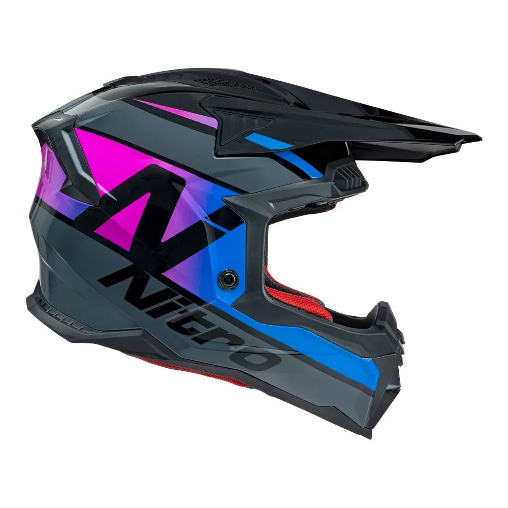 Nitro MX710 Onyx Purple/Pink Helmet