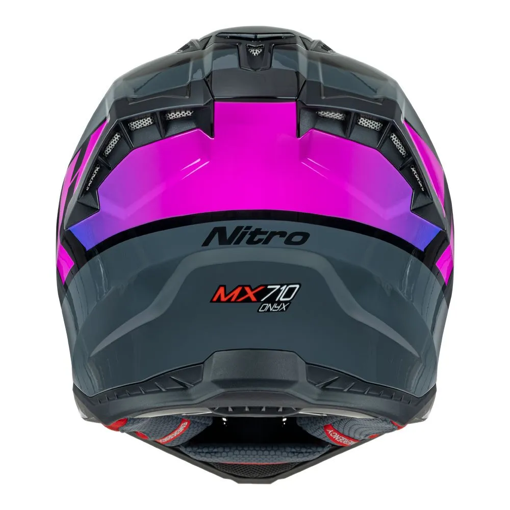 Nitro MX710 Onyx Purple/Pink Helmet