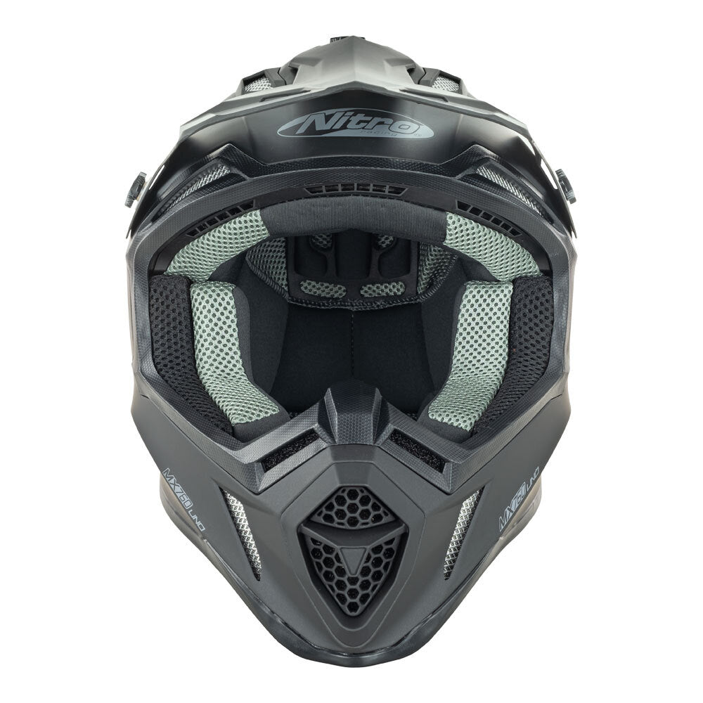 Nitro MX760 Satin Black Helmet – EasyR
