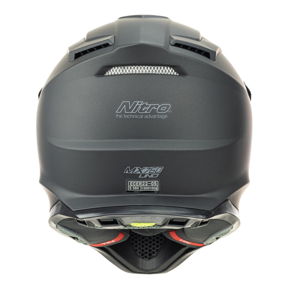 Nitro MX760 Satin Black Helmet