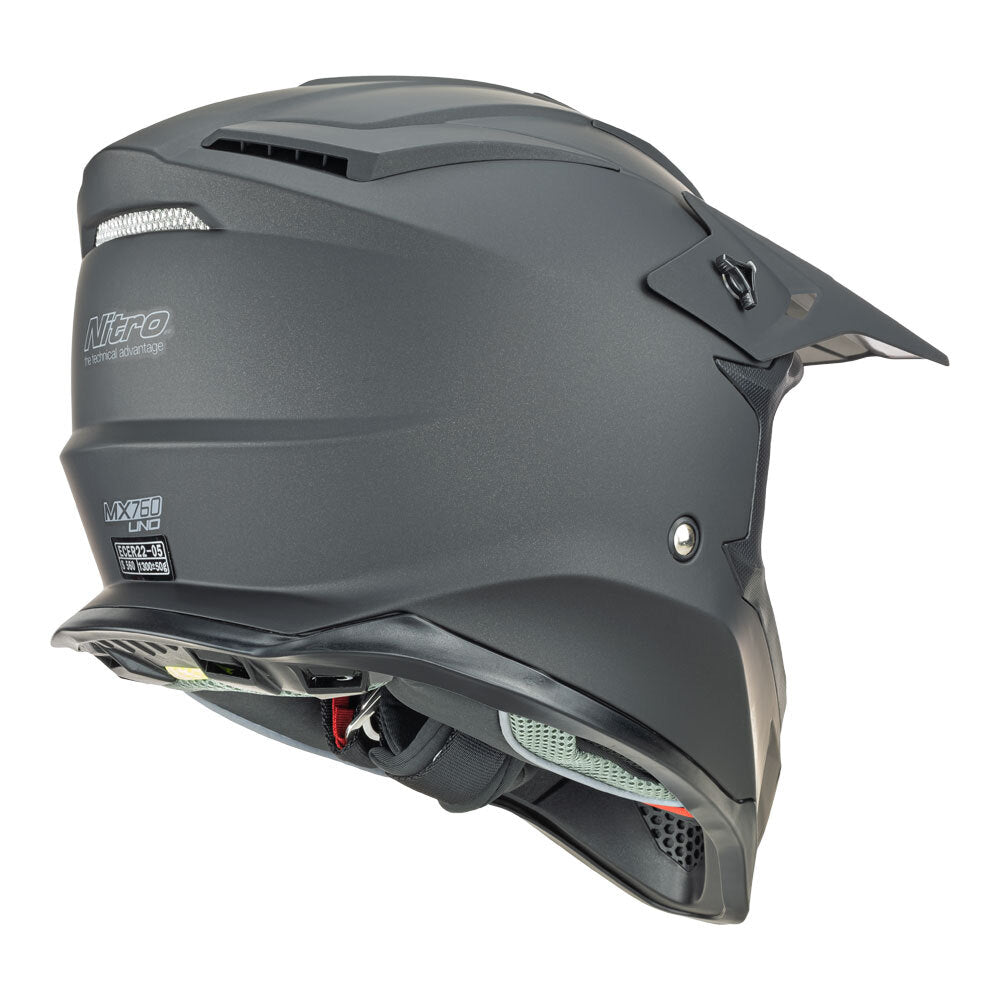 Nitro MX760 Satin Black Helmet