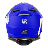 Nitro MX760 Satin Blue/White Helmet - EasyR