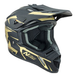 Nitro MX760 Satin Black/Gold Helmet - EasyR