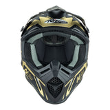 Nitro MX760 Satin Black/Gold Helmet