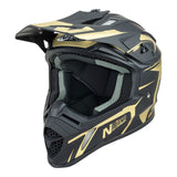 Nitro MX760 Satin Black/Gold Helmet