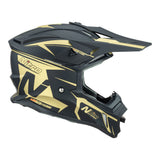 Nitro MX760 Satin Black/Gold Helmet - EasyR