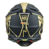 Nitro MX760 Satin Black/Gold Helmet