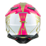 Nitro MX760 Pink/White/Gold Helmet