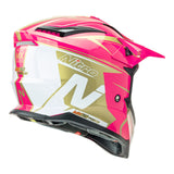 Nitro MX760 Pink/White/Gold Helmet - EasyR