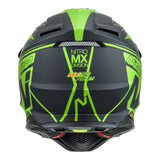 Nitro MX760 Satin Black/Fluro Green Helmet - EasyR