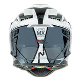 Nitro MX760 White/Grey/Fluro Green Helmet