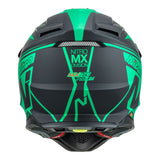 Nitro MX760 Satin Black/Teal Helmet