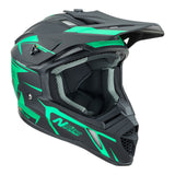 Nitro MX760 Satin Black/Teal Helmet