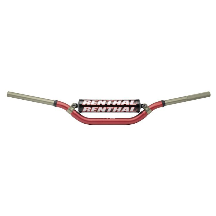 Renthal 9221RD Twinwall Carmichael High Bend 1 1/8" Handlebar Red