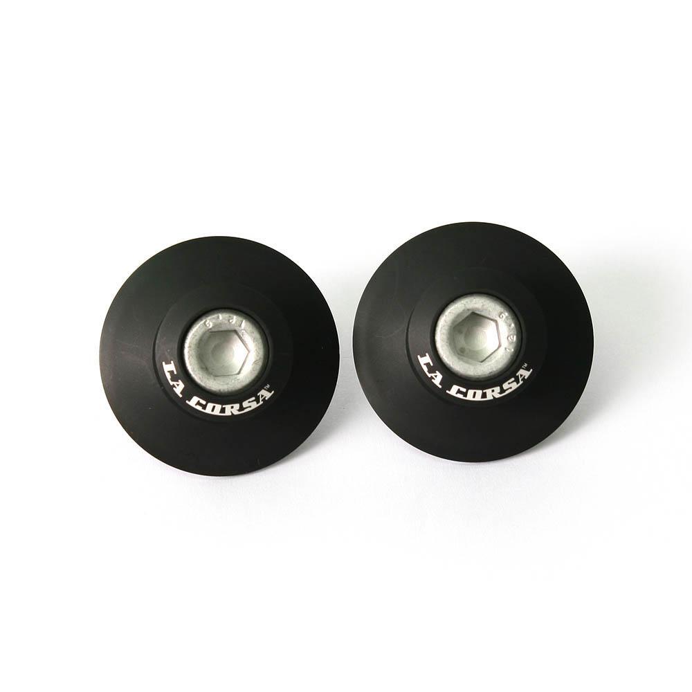 La Corsa 93-T11-8048 Rear Stand Pick Up Knobs Curved Swingarm Black 8mm