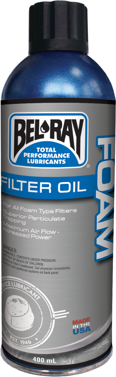 Belray 99200A400W Foam Filter Oil Spray Aerosol 400ml