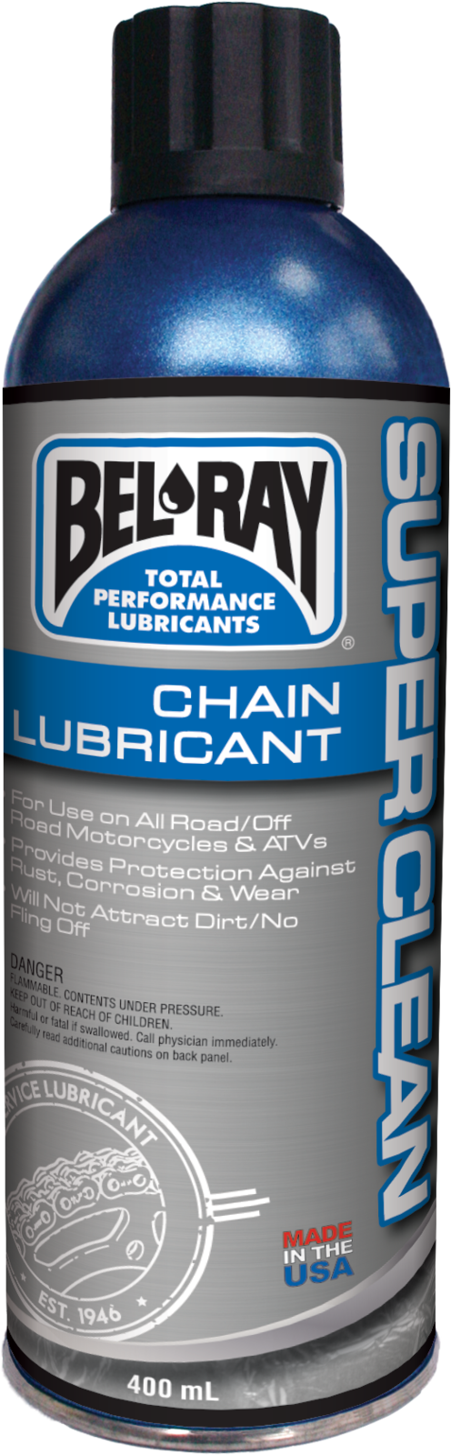 Belray 99470A400W Super Clean Chain Lube 400ml Aerosol