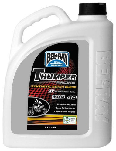 Belray 99520B4LW Thumper Racing Synthetic Ester Blend 4T Engine Oil 10W40 4L