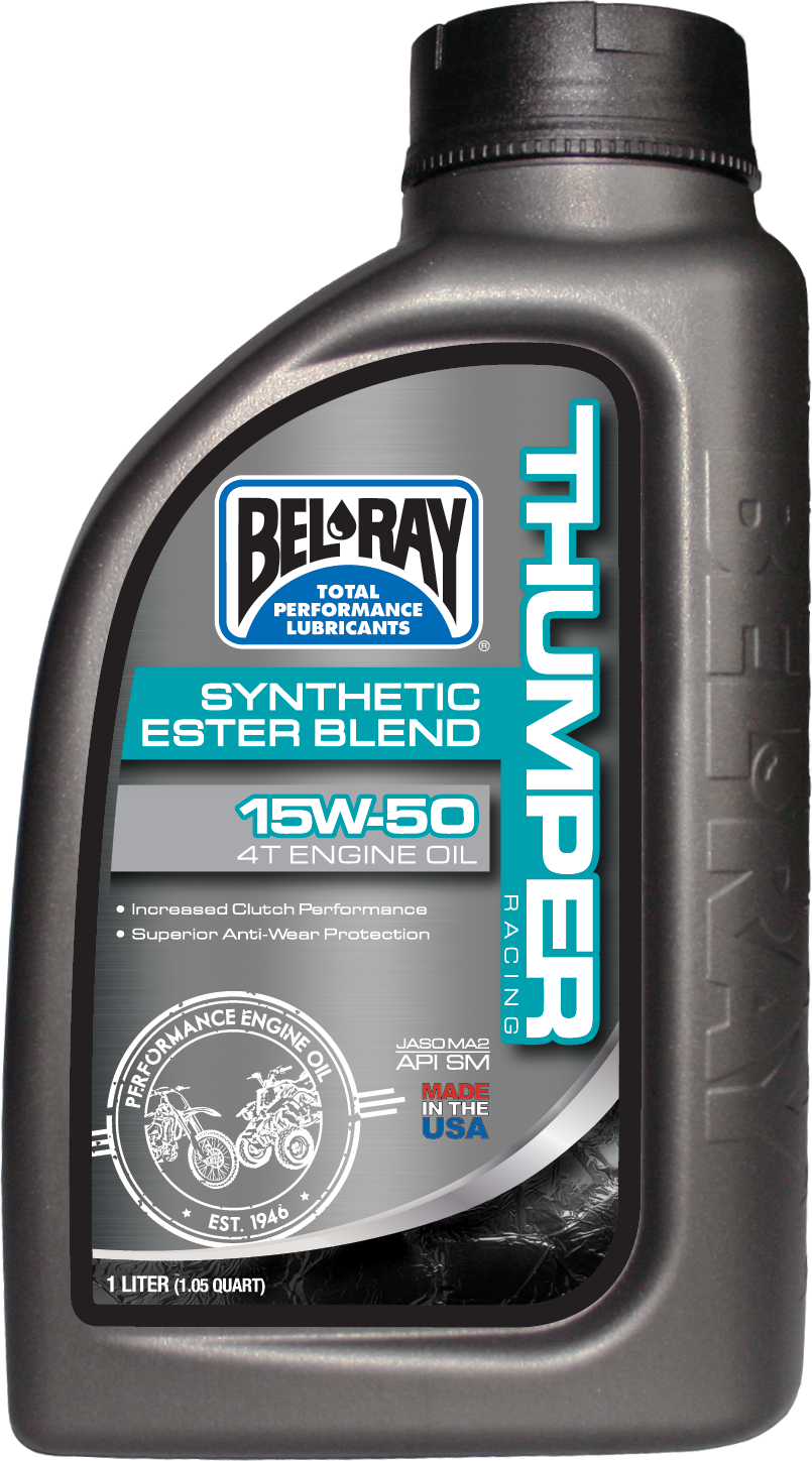 Belray 99530B1LW Thumper Racing Synthetic Ester Blend 4T Engine Oil 15W50 1L