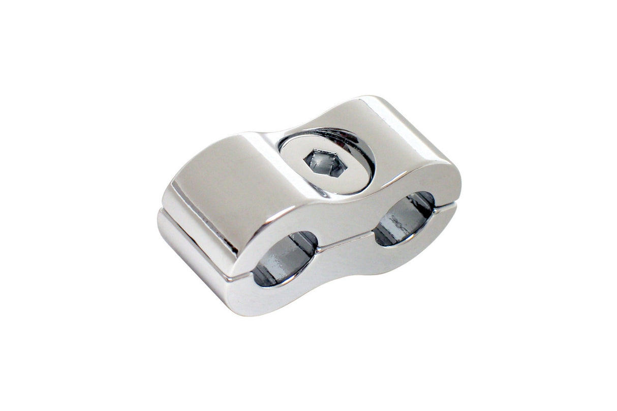 Motion Pro Throttle & Idle Cable Clamp Chrome