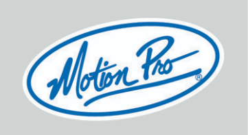 Motion Pro Decal 4 Inch Oval Blue on White