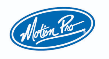 Motion Pro Decal 4 Inch Oval White on Blue